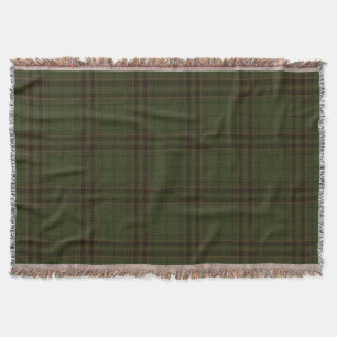 Cobertor Xadrez Escura de Tartan Escocês Preto-escuro