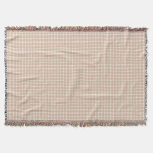 Cobertor Xadrez Gingham Clássico Rosa Poeira de Rosa Menina
