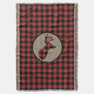 Cobertor Xadrez Negra Vermelha de Buffalo