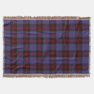 Cobertor xadrez tartan azul marinho vermelho