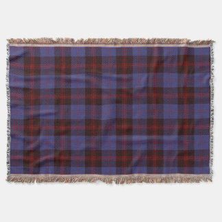 Cobertor xadrez tartan azul marinho vermelho