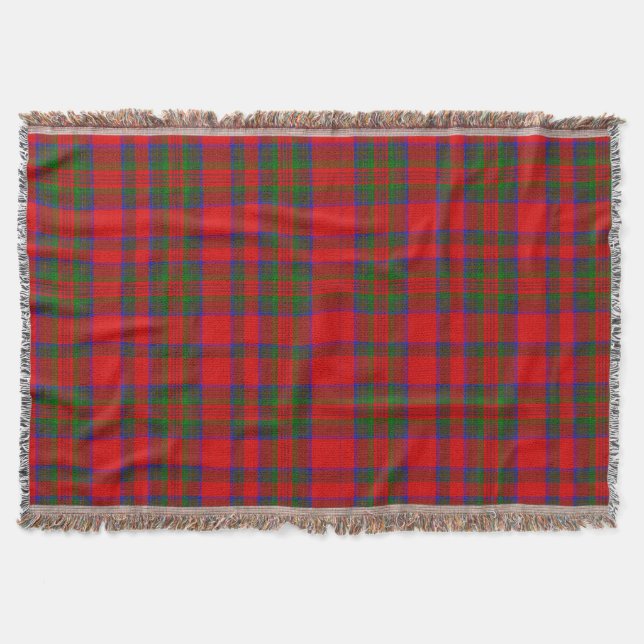 Cobertor Xadrez Vermelho Tartan (Frente)