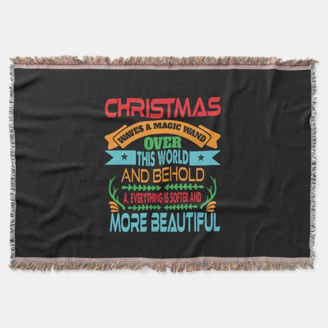 Cobertor Xmas Gift Christmas Waves A Magic Wand (Frente)