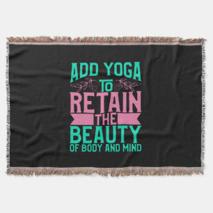 Cobertor Yoga Lover Adicionar Ioga Para Manter A Beleza