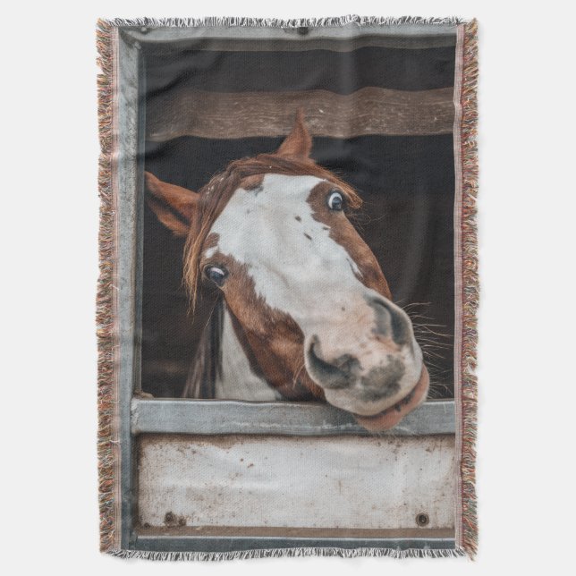 Cobertor Your Horse Photo Pony Custom Equestrian Gift (Frente Vertical)