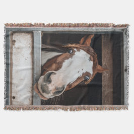 Cobertor Your Horse Photo Pony Custom Equestrian Gift