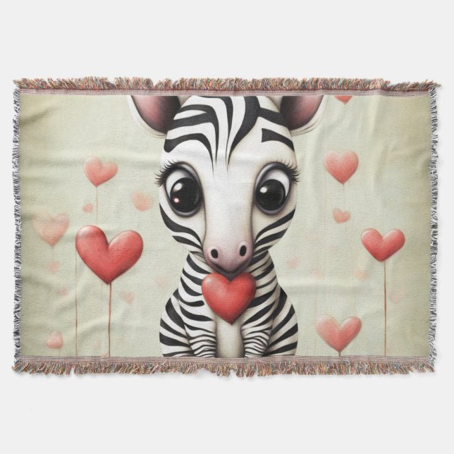 Cobertor Zebra Love 1 (Frente)