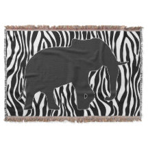Zebra Stripes Padrão com Elefante + suas ideias