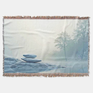 Cobertor Zen de inverno: Balanço do Lago Foggy