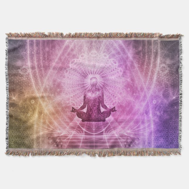 Cobertor Zen de Namaste Rosa (Frente)