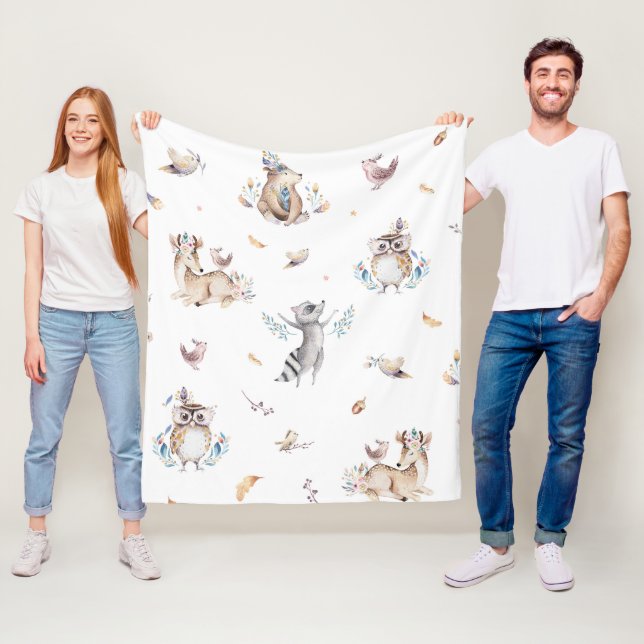 Cobertores de Animais da Floresta para Crianças (In Situ)