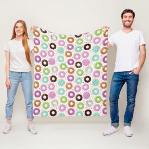 Cobertores de fleece com padrão de Donut
