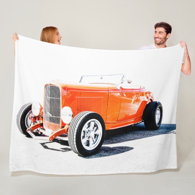 Cobertores de Fleece Grandes de Hot Rod Vintage (In Situ)
