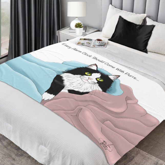 Cobertores de Gato Tuxedo Caprichoso Rosa Azul Aco (Criador carregado)