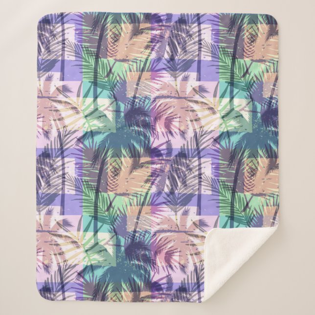 cobertores de padrão de árvore de palma (Frente)