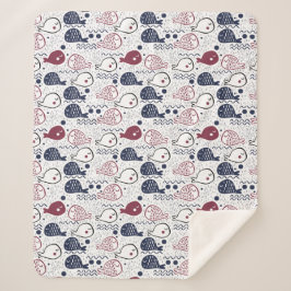 cobertores de padrão de peixe