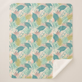 cobertores de padrão Folha