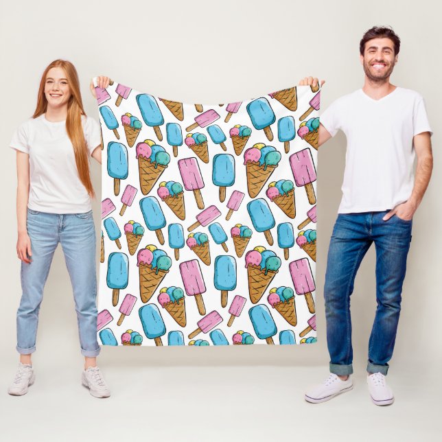 cobertores do padrão do sorvete (In Situ)