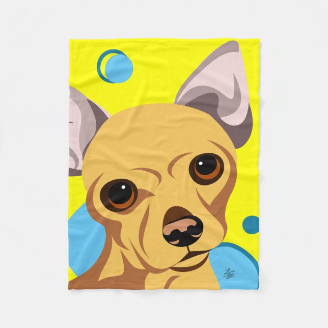 Cobertores para Crianças com Cachorro Chihuahua (Frente)