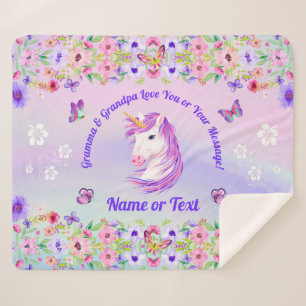 Cobertores Personalizados do Unicórnio, Cores do 