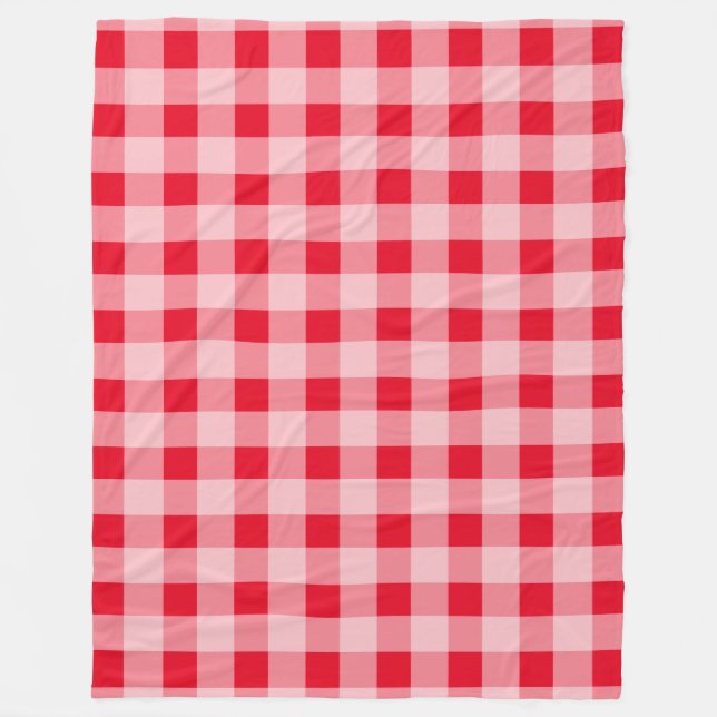 cobertores piquenique de padrão grande de gingham  (Frente)