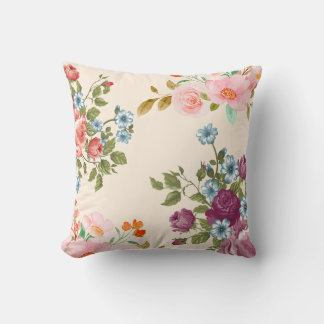Cobertura de Almofada Flor Rosa Decor 