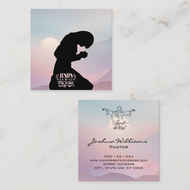 Cobertura de Cartão de visita da Igreja (Frente/Verso)