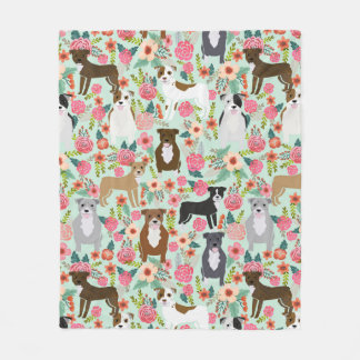 Cobertura Floral Pitbull - cobertor de cães, pitbu