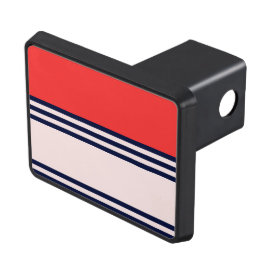 Cobertura Para Engate De Reboque Faixa Retro Vermelha