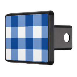 Cobertura Para Engate De Reboque Padrão de gingham azul