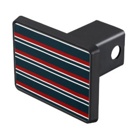 Cobertura Para Engate De Reboque Stripe De Tartan Vermelho Retroativo