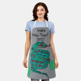 Cobra Ano Novo 2025! Impressão All-Over Apron