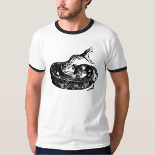 Cobra, camisa preto e branco dos homens da cobra