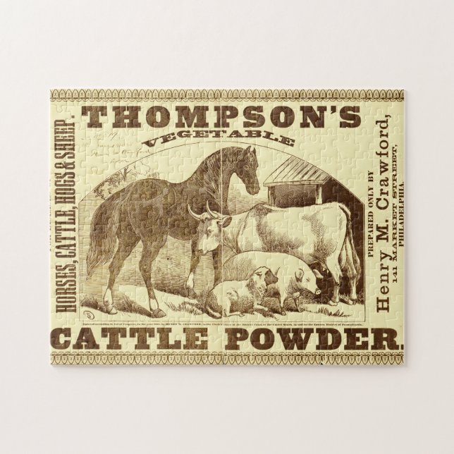 Cobra Oil and Old Ads 1 Jigsera Quebra-cabeça (Horizontal)