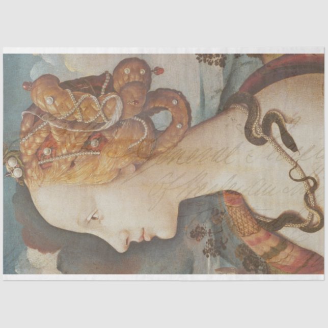 Cobra Princesa Papel Tecido de Decoupage do Mobili (Frente )