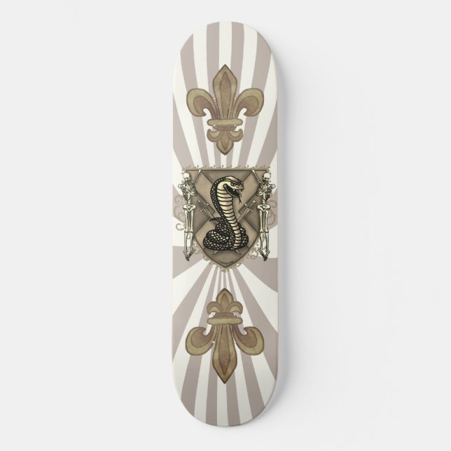 Cobra Shield Skeleton Skateboard (Frente)
