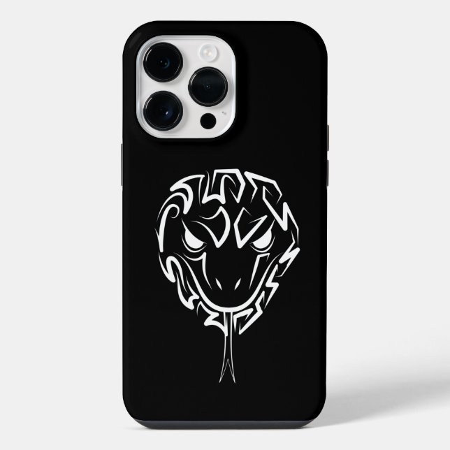 Cobra Tribal Preta e Branca (Verso)