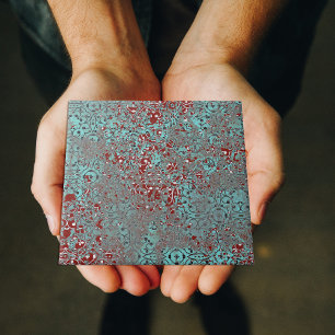 Cobre Enferrujado com Pátina de Cimento Texturizad