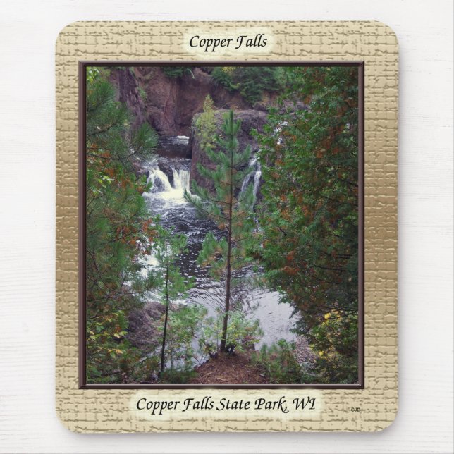 Cobre Falls enquadrado no mousepad (Frente)