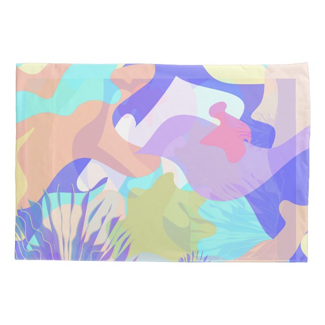 Cobrir abstrato Art Moderno de Na moda Duvet Único (Verso)