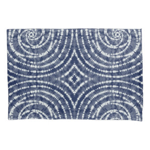 Cobrir abstrato Blue Shibori Tie Duvet
