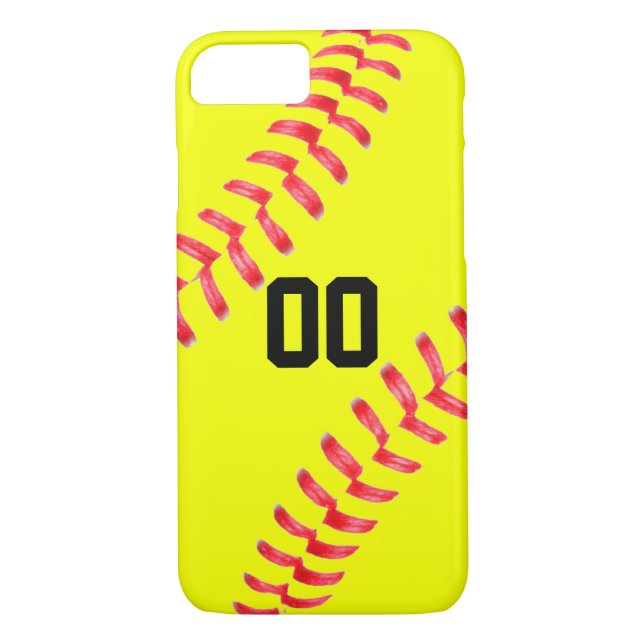 Cobrir de capas de iphone Personalizada de Softbal (Verso)