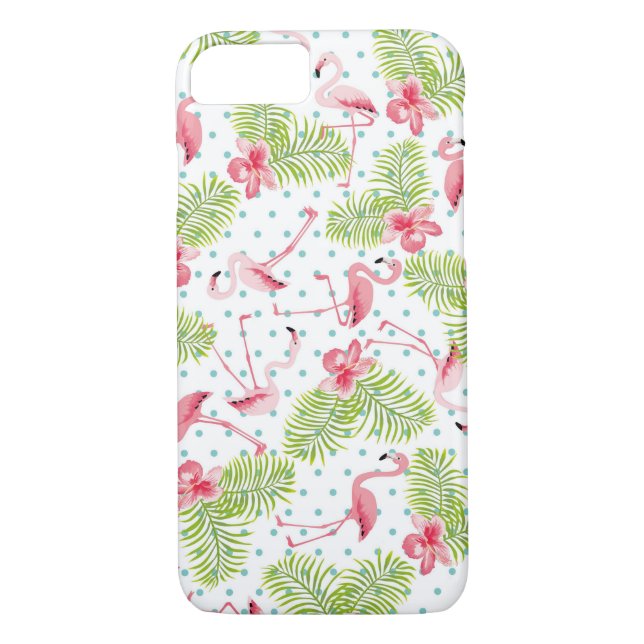Cobrir de capas de iphone tropical Flamingo (Verso)