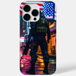 Cobrir de caso do soldado de bandeira americano iP