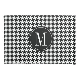 Cobrir de estribo de houndstooth monograma