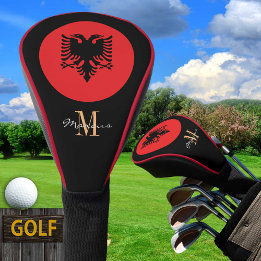 Cobrir de Golf Clubs de Bandeiras Monogramas e Alb