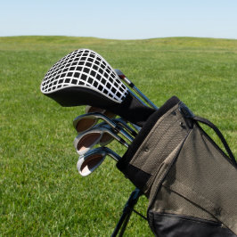 Cobrir de Golf de Driver Polka Quadrado
