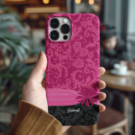 Cobrir de iPhone personalizado a cor-de-rosa e pre