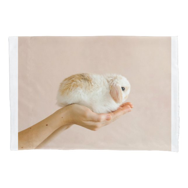 Cobrir de Travesseiro coelho adorável (Frente)