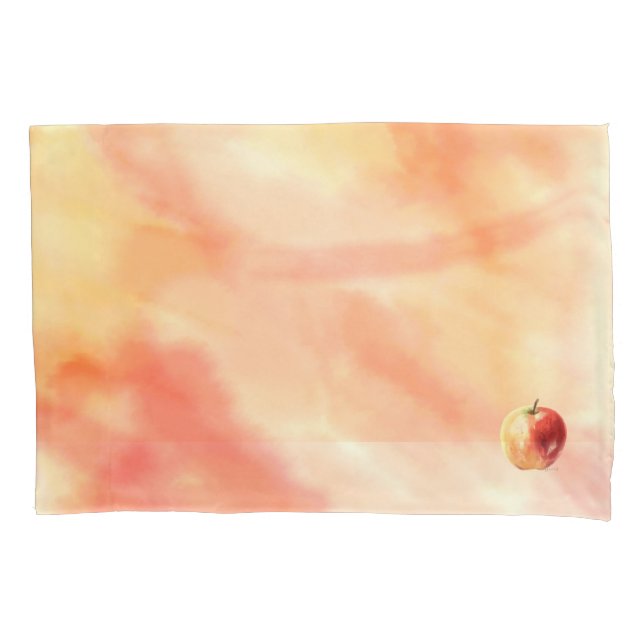 Cobrir de Travesseiro de Padrão de Apple de Aquare (Frente-Esquerda)